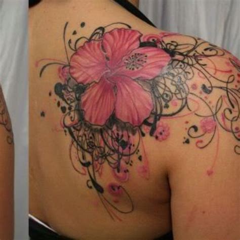 I Love This Pink Flower Tattoos Hawaiian Flower Tattoos Tattoos For