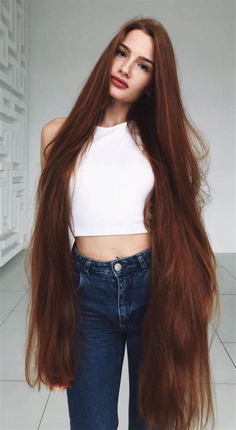 Red Hair Trimmed Long Hair Updo Extremely Long Hair Hair Styles