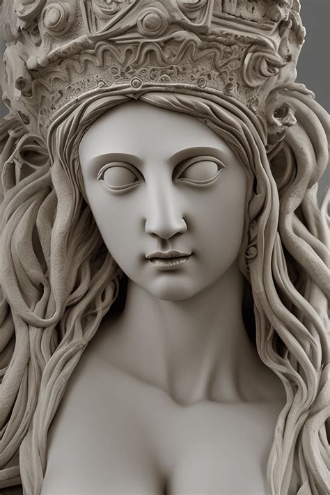 Greek Goddess Sculpture Hyper Detailed Ultra Intricate Overwhelming Realism · Creative Fabrica
