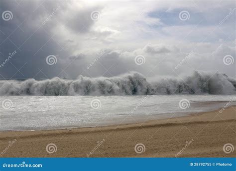 Tsunami Wave During A Storm Stock Image Image Of Beauty Crash 28792755