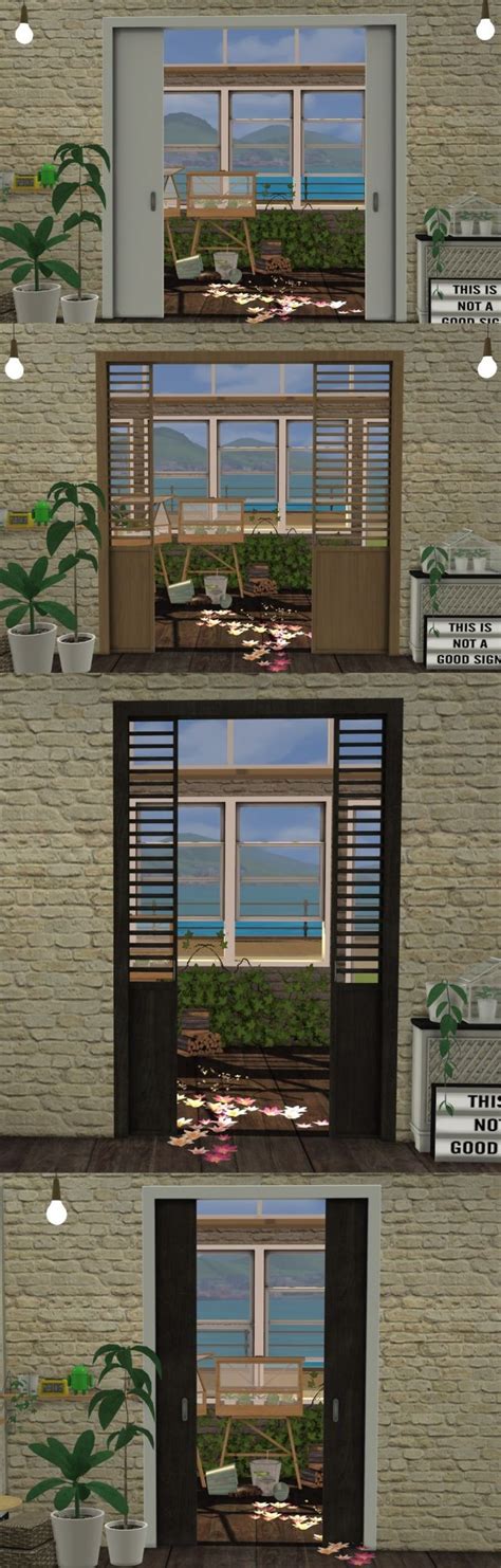 Двери Pyschen Doors By Minc78 Окна двери и арки для Sims 4