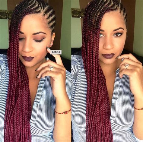 15 Photos Dynamic Side Swept Cornrows Hairstyles