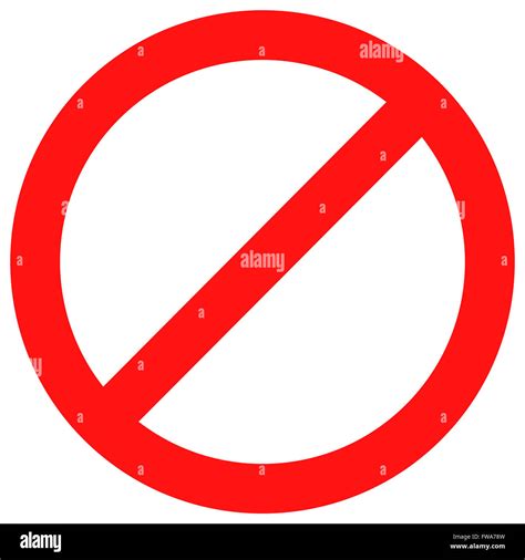 Ban Sign Red Stop Sign And Badge Prohibition No Label And Warning