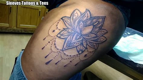 Top More Than 64 Lotus Thigh Tattoos Latest In Eteachers