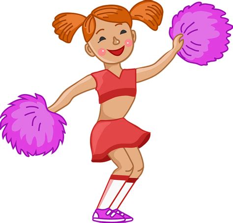 Cartoon Cheerleader Png