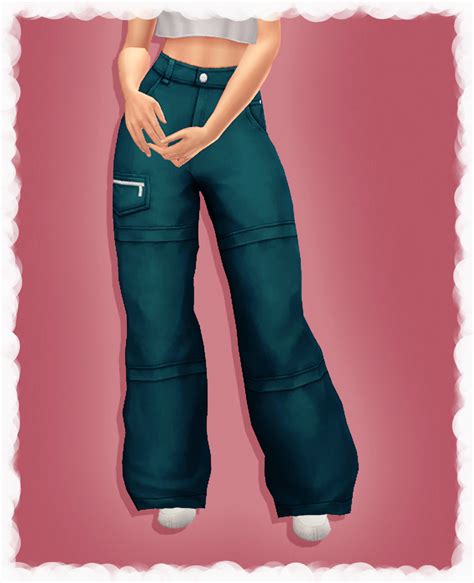 Baggy Cargo Pants Pinealexple Recolor 39 Sims 4 Clothing