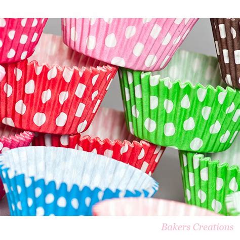 Colorful Polka Dot Cupcake Liners