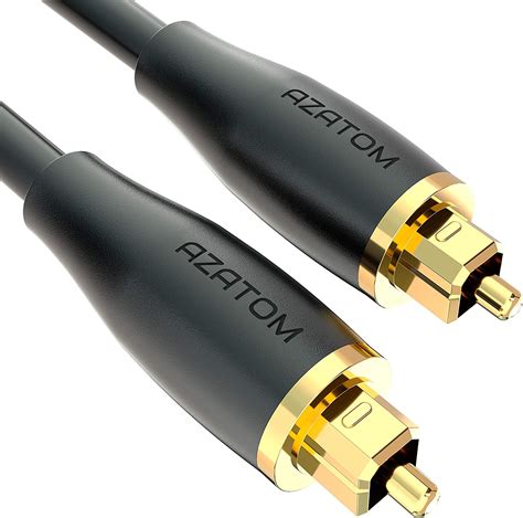 Azatom Optical Cable 15m 24k Gold Plated Optical Digital Audio Cable