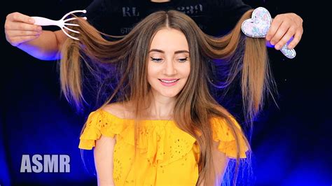 Asmr Hair Brushing Scratching Stroking Youtube