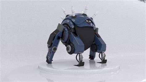 3d Futuristic Robot Cgtrader