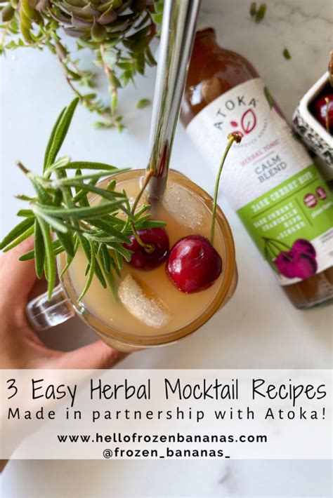 3 Easy Herbal Mocktail Recipes