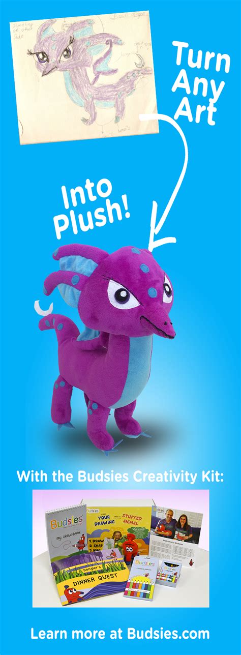 May 22, 2021 · choose a small stuffed animal for this game. Have your kids draw something and then turn it into a REAL stuffed animal at Budsies.com. Our ...