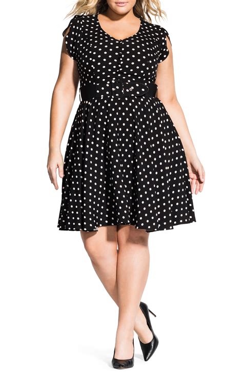 City Chic Eliza Fit And Flare Dress Plus Size Nordstrom