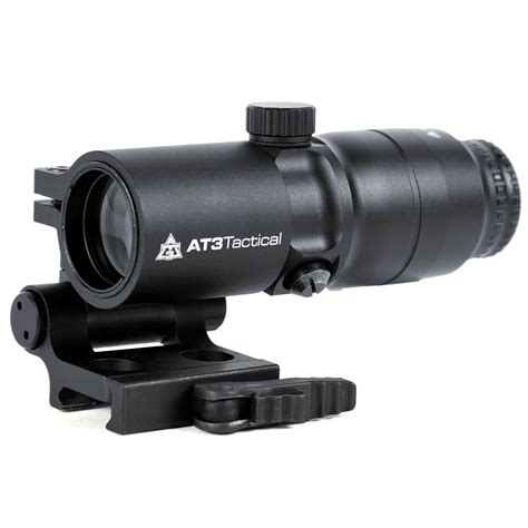 At3™ 4xrdm™ 4x Red Dot Magnifier With Flip To Side Mount At3 Tactical