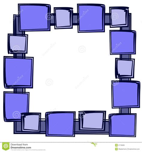 Squares Photo Picture Frame 2 Stock Illustrations 3 Squares Photo