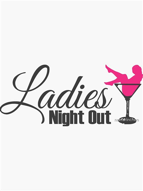 Ladies Night Out Sticker For Sale By Nektarinchen Redbubble