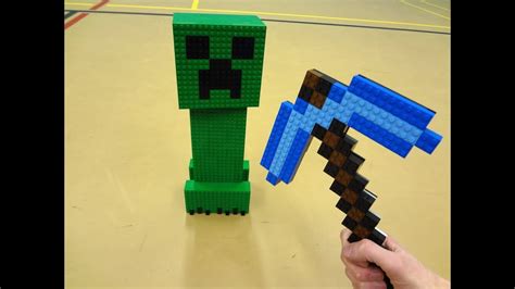 Lego Diamond Pickaxe Minecraft Youtube