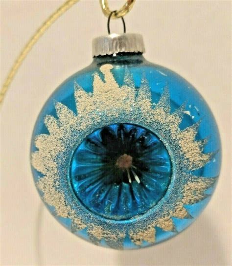 Blue Indent Mercury Glass Ornament In 2021 Mercury Glass Ornaments Glass Ornaments Vintage