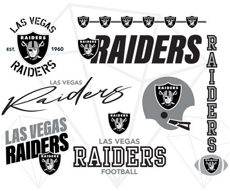 Las Vegas Raiders Svg Png Bundle Repeat Pattern Cricut Etsy