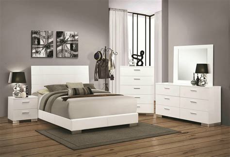 Shop with afterpay on eligible items. VOLGA 5 pieces Ultra Modern White Finish Bedroom Suite w ...