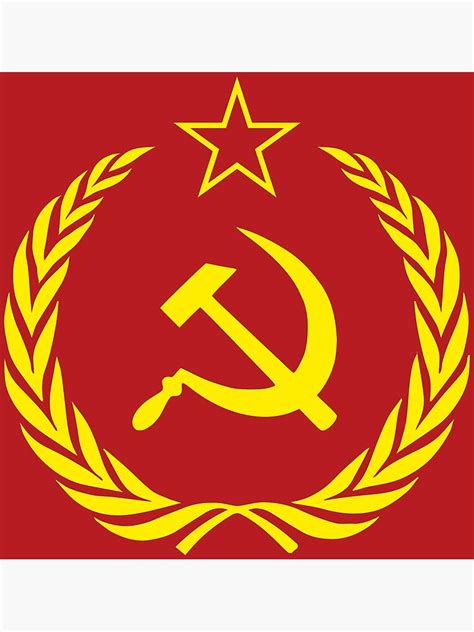 Soviet Union Cold War Flag Metal Print For Sale By Chocodole Redbubble