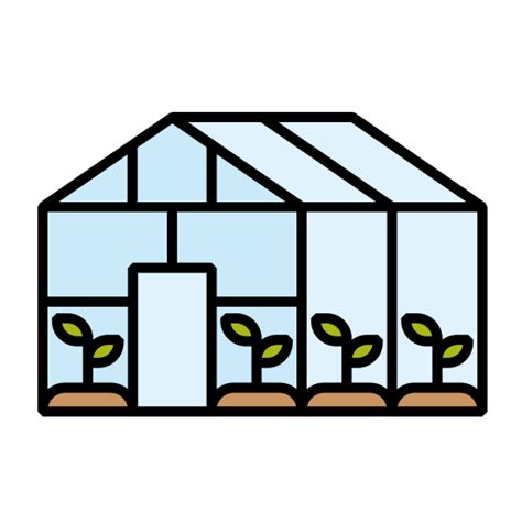 Greenhouse Free Farming And Gardening Icons