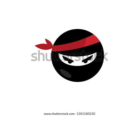 Ninja Warrior Icon Simple Black Ninja Stock Vector Royalty Free