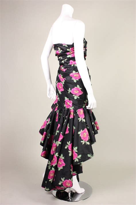 1980s Ungaro Floral Evening Dress For Sale At 1stdibs