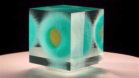 Optical Float Paintings Suspended In Layers Of Glass By Wilfried
