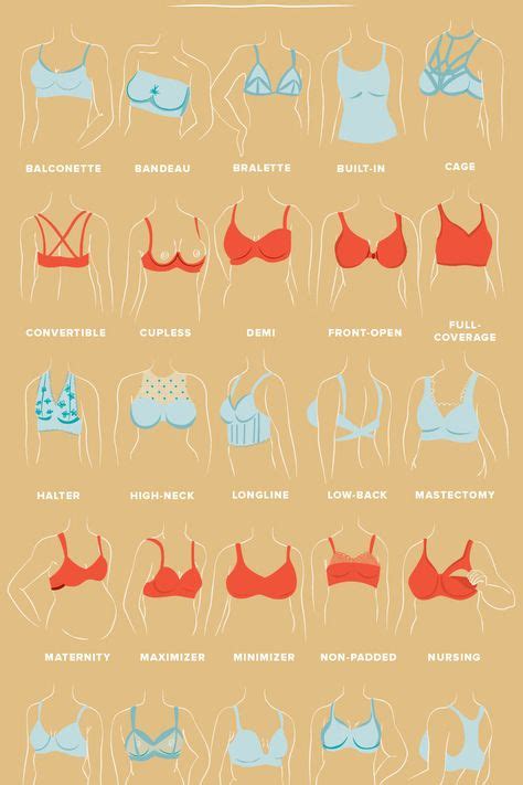 How To Find The Best Bra Type For Your Bust Bra Types Bra Size Charts Bra Styles