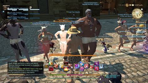 FINAL FANTASY XIV Naked Dance Party YouTube