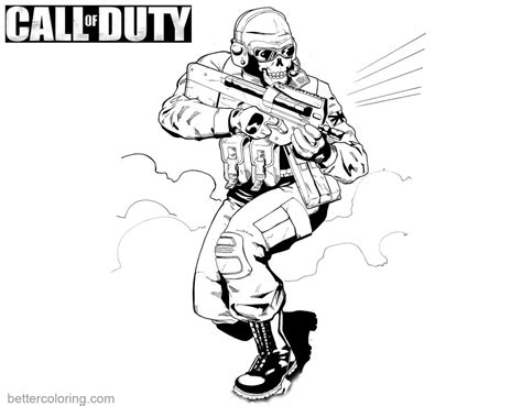 Call Of Duty Black Ops Coloring Pages Free Printable Coloring Pages