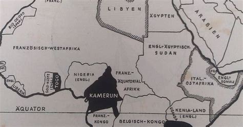 Handbook The German Colonies In Africa Map From 1944