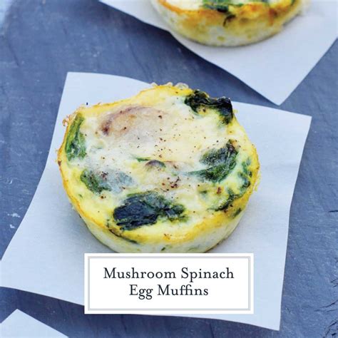 Mushroom Spinach Egg Muffins Video Freezeable Breakfast Meal Prep
