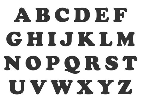 Block Alphabet Letters In Stencil Free Letter Stencil Patterns Free