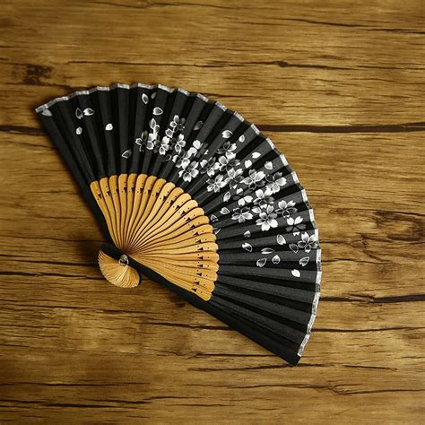 Handheld Portable Mini Fan Japanese Cherry Blossoms Hand Fan Chinese