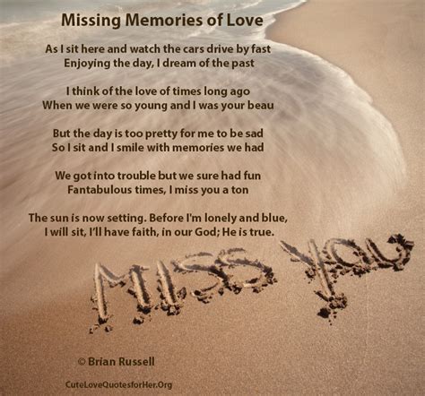 Missing Him Poems About Love