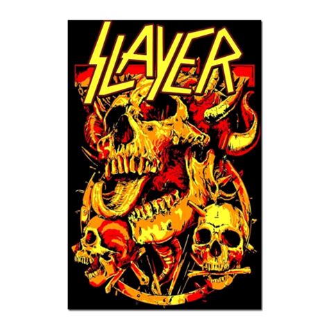 Slayer Skulls Blacklight Poster 1500 Slayer Black Light Posters