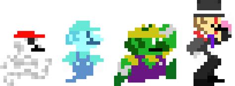 Spooky Mario Characters Apl Pixel Art Maker