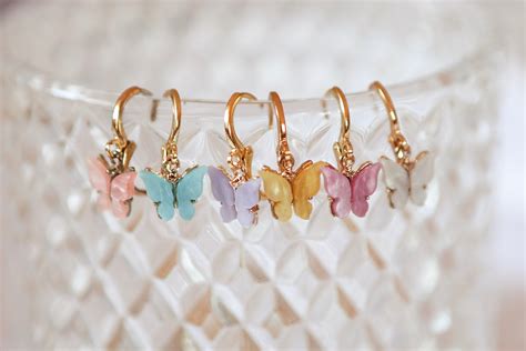 Mariposa Colorful Butterfly Huggie Hoop Earrings