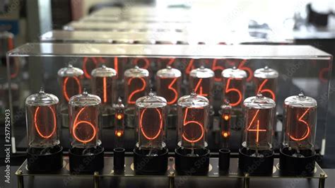 Nixie Tube Retro Electronic Clock Numbers Cold Cathode Display Glow