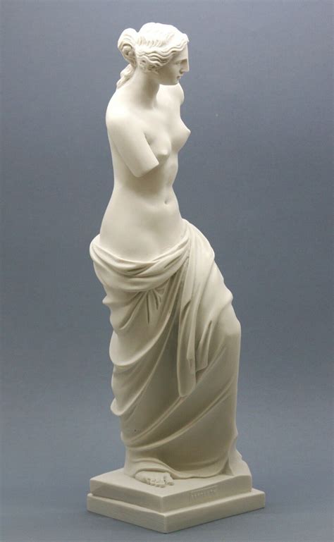 Aphrodite Venus De Milo Greek Goddess Cast Marble Statue Sculpture 15