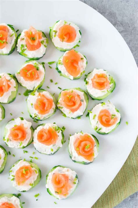 Smoked Salmon Cucumber Bites Easy Appetizer Delicious Meets Healthy