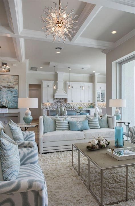 Be the envy of entertaining with our inspired dining tables, dining chairs and dining storage. beach house living room decor | Coastal style living room ...