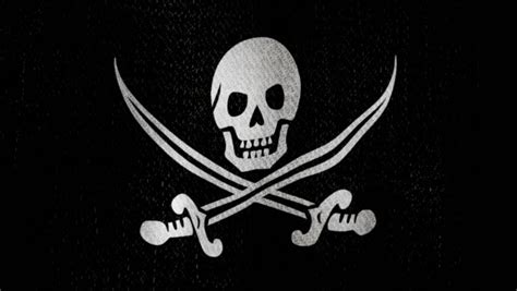 Pirate Flag Jolly Roger Waving Stock Footage Video 100