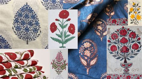 Learn About Indian Woodblock Printing On Fabric Saffron Marigold