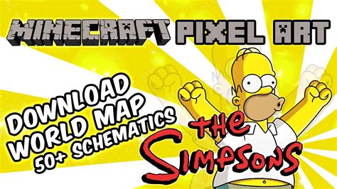 DOWNLOAD Minecraft Pixel Art The Simpson Schematics YouTube