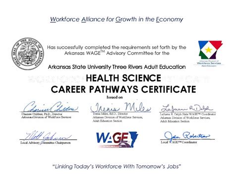 Health Science Career Pathways Certificate Arkansas Adult Education