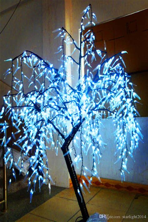 Led Artificial Willow Weeping Tree Light Outdoor Use