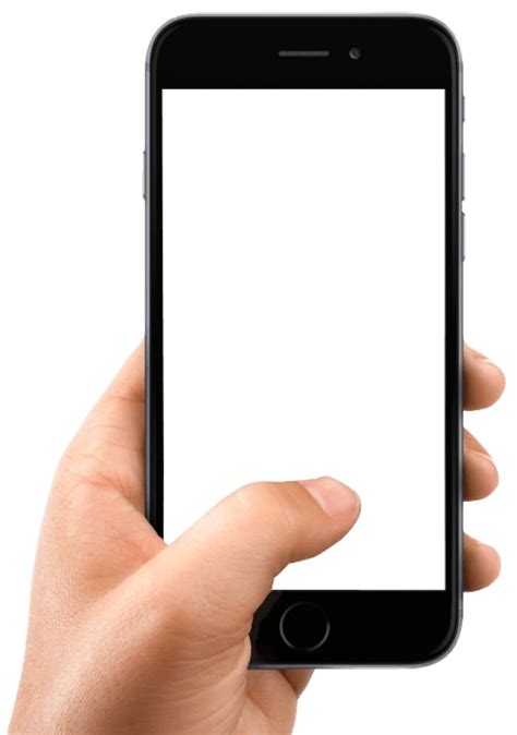 Phone In Hand Png Transparent Image Download Size 480x683px